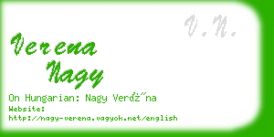 verena nagy business card